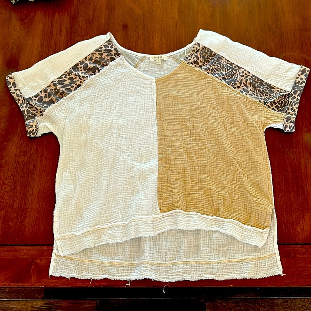 Boutique Leopard Gauze Style Tunic